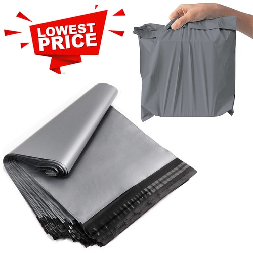 Grey mailing bags mixed sizes - grey,