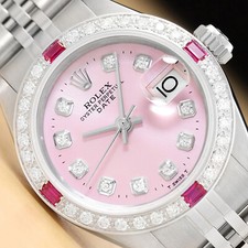 LADIES ROLEX DATE 18K WHITE