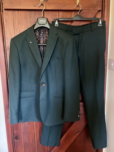 Dark green men suit blazer - men's,