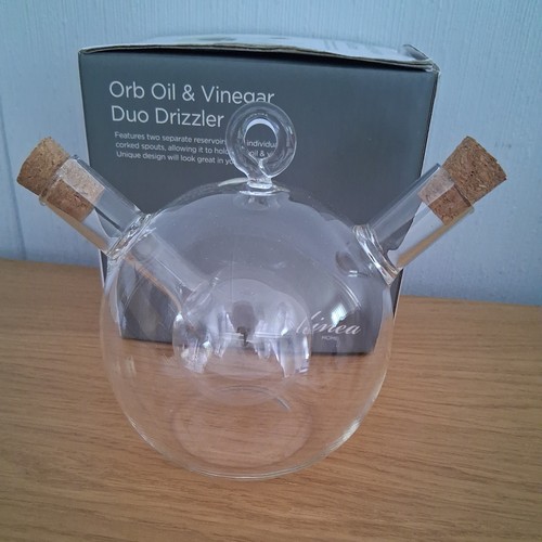 Glass orb oil vinegar duo - orb,