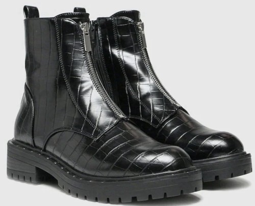 Schuh ashlyn chunky black croc - schuh,