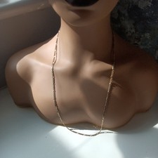 9ct gold figaro chain - 9ct,
