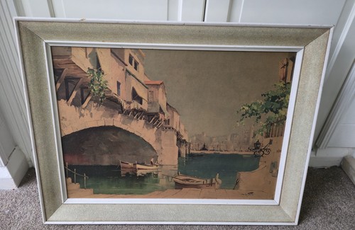 Mid century oyly john framed - mid, d'oyly