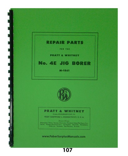 Pratt whitney 4e jig - n0.,