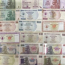Zimbabwean dollar bank notes - zimbabwean,