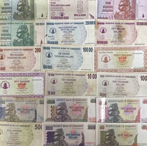 Zimbabwean dollar bank - notes,