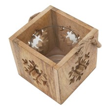 Xmas Wooden Candle Holder