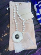 Lola Rose White Flower Necklace New Never Worn Comes In A Pink Bag