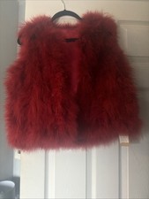 100% Real Turkey Fur Gilet