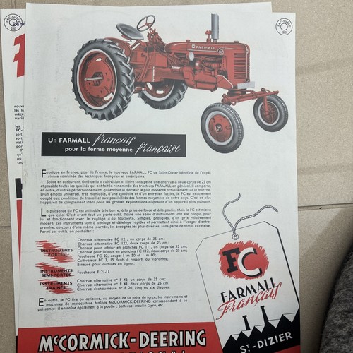 Vintage tractor brochure 1950s - vintage,