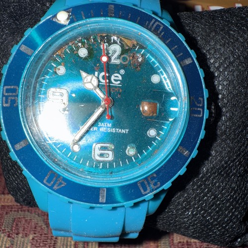 Blue ice watch - ice,