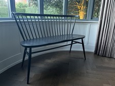 Ercol Love Seat Bench Black