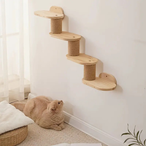 With sisal scratching - with,