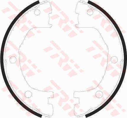 Brake shoe set parking - shoe,