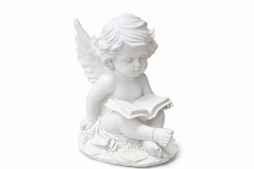 Angel cherub reading book - cherub,