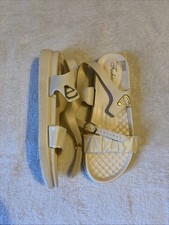 *NEW* Cream Plastic Wedge Strappy Chunky Sandels. EUR 40/7 ?