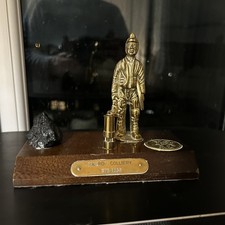Brass Welsh Coal Mine Miner