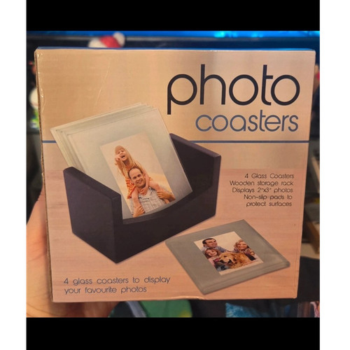 Photo insert glass coasters - insert,
