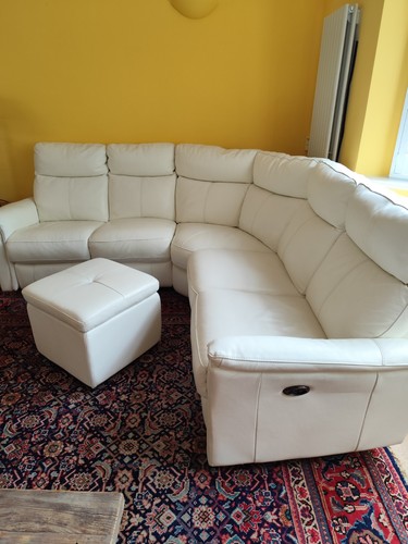 Off white lux leather modular - lux,