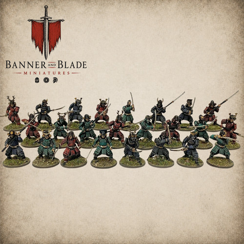 Samurai warriors 28mm - 24,