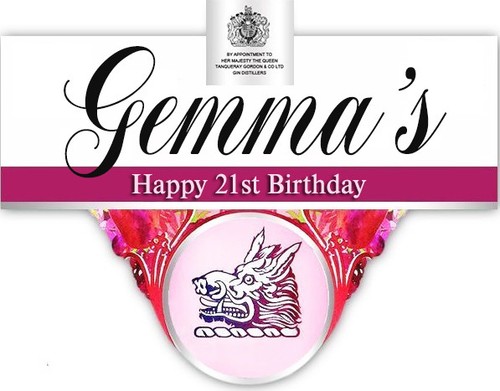 Personalised gordons pink - personalised,