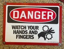 USED DANGER  SIGN Watch hands