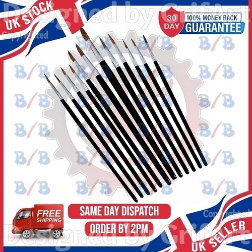 Artist paint brushes 12pc - brushes, fine