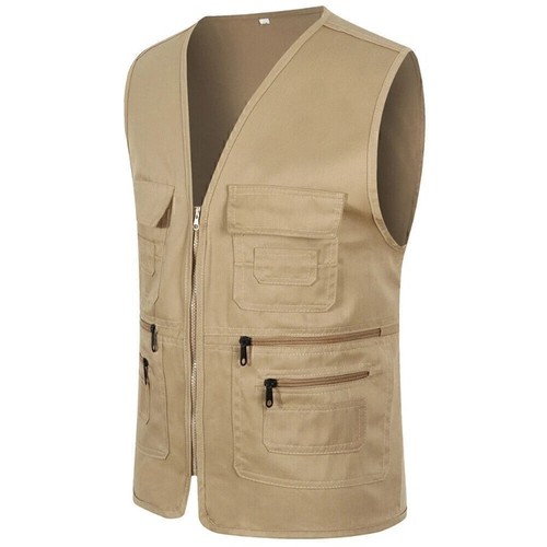Mens multi pocket utility - mens, vest