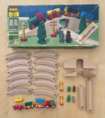 Vintage brio wooden train - vintage,