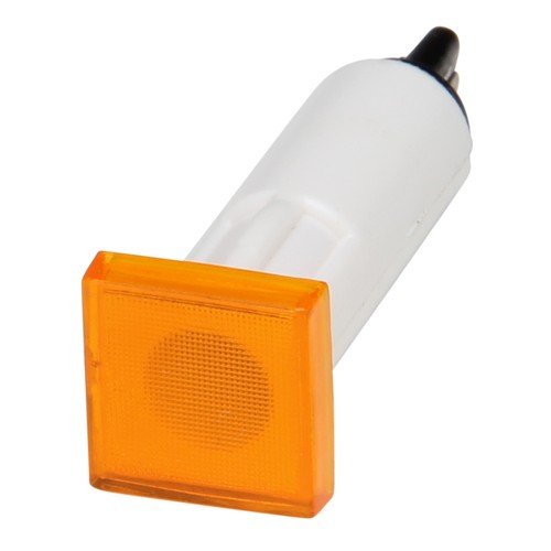 Cockpit indicator light orange