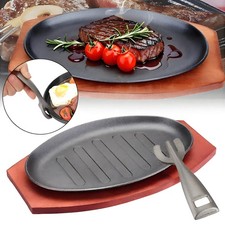 Large cast iron - cast, platter