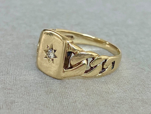 Men hallmarked 9ct gold - hallmarked,