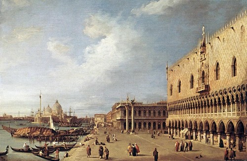 Canaletto view the ducal - of,