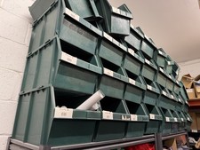 Picking Bin Bins Box Boxes Stacking Storage Plastic Green x 32 Stackable