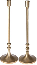41cm Tall Gold Candlesticks
