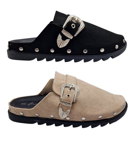 Ladies womens clogs - ladies, faux