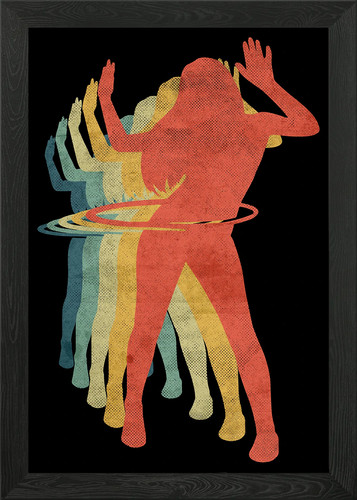 Hula hoop girl - girl, dancing