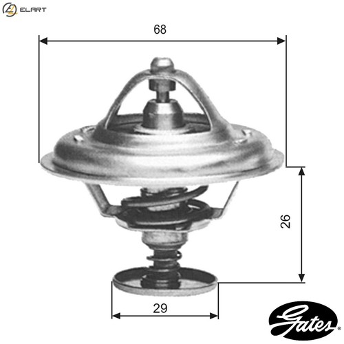 Thermostat coolant th09781g1 - thermostat,