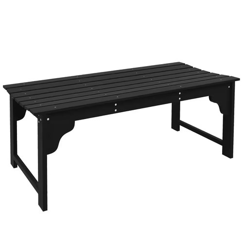 Black wood outdoor park - park, bench