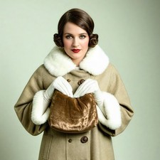 ANTIQUE 1920s Art Deco Velvet