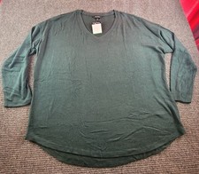 Well Worn Womens Sweater XL Green Long Sleeve Pullover Knit Top Casual Holiday