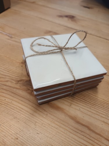 White glazed ceramic - white,
