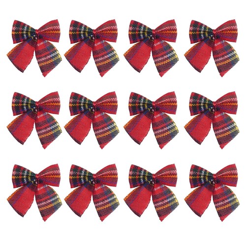 Christmas tartan bows pack - christmas,