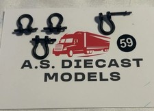 Corgi Modern Truck Heavy Haulage Black Shackle X4 Only 1/50 Code 3 Tekno WSI