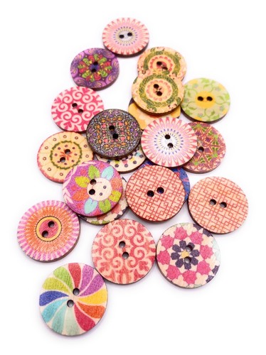 20mm round shabby chic vintage - round,