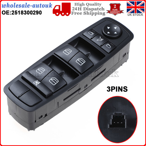 Front power window switch - power,