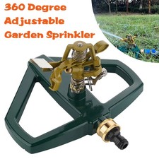 360° Adjustable Water Sprinkler Heavy Duty with Metal Base for Lawn Garden New
