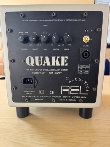 Rel quake 100w - 100w, sub-bass