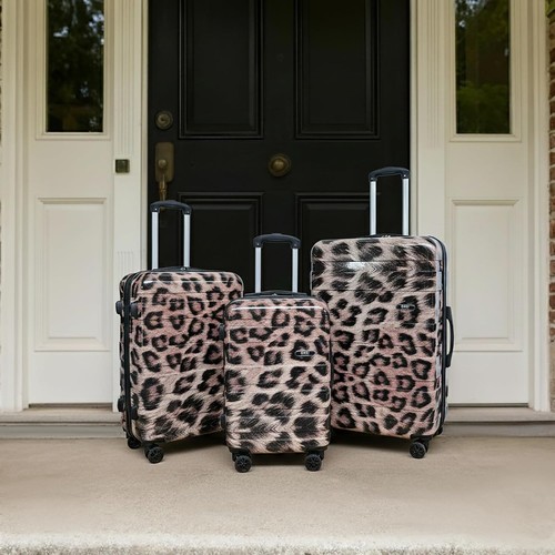Leopard hardshell luggage - hardshell,