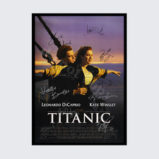 TITANIC 1997 MOVIE CAST SIGNED AUTOGRAPH POSTER PRINT A5 A4 A3